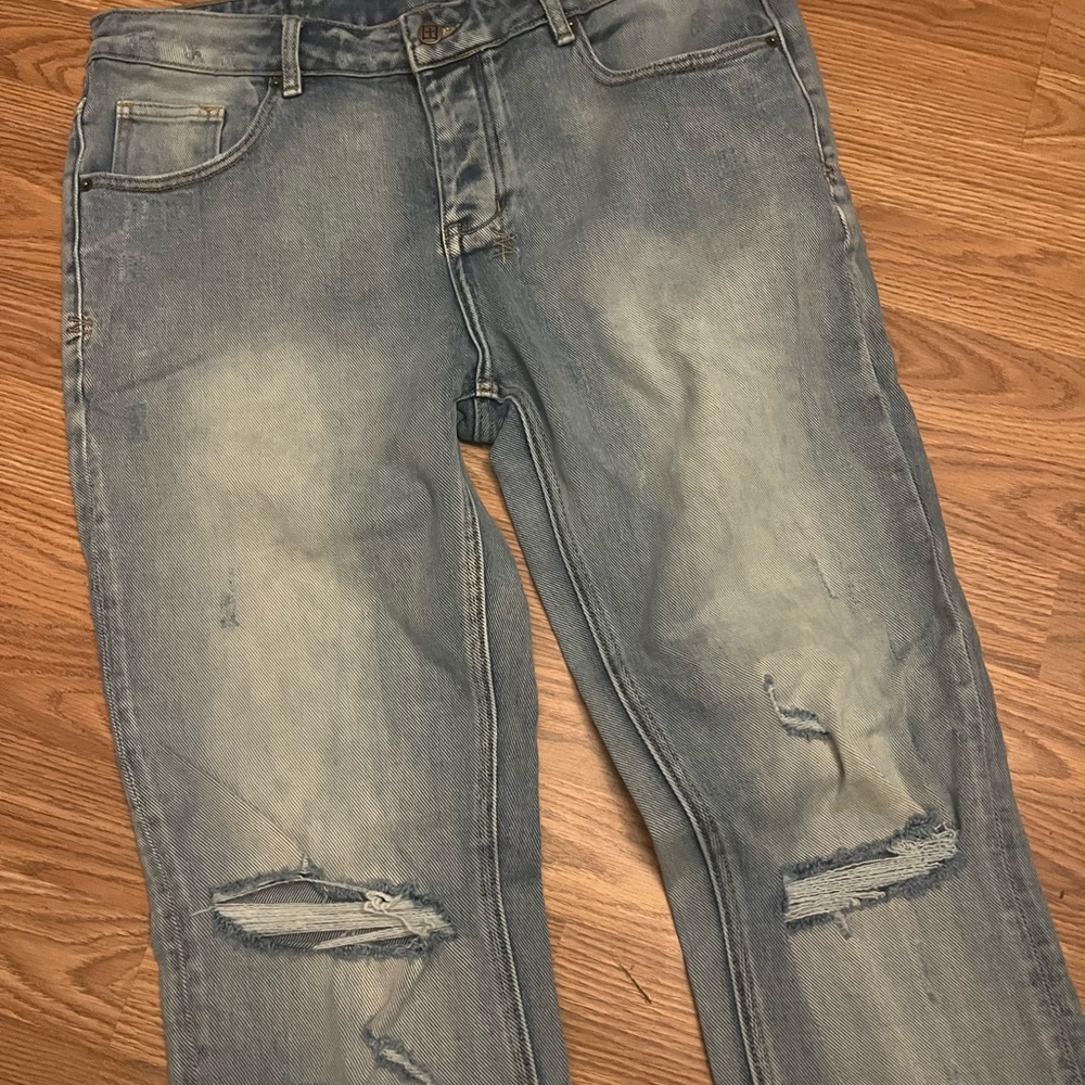 Ksubi Men's Relaxed Distressed Denim Jeans